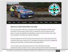 Tablet Screenshot of croydonanddistrictmotorclub.co.uk